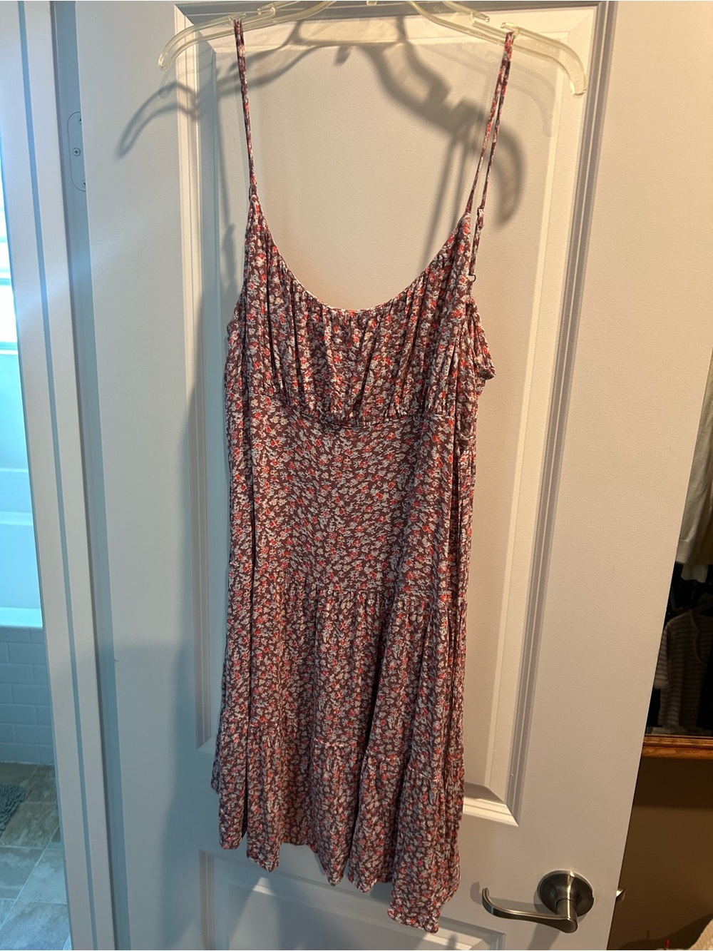 Floral Spaghetti-Strap Summer Dress